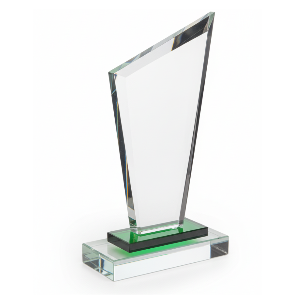 Trapeziod Trim Glass Award