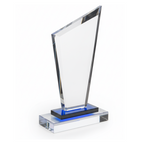 Trapeziod Trim Glass Award