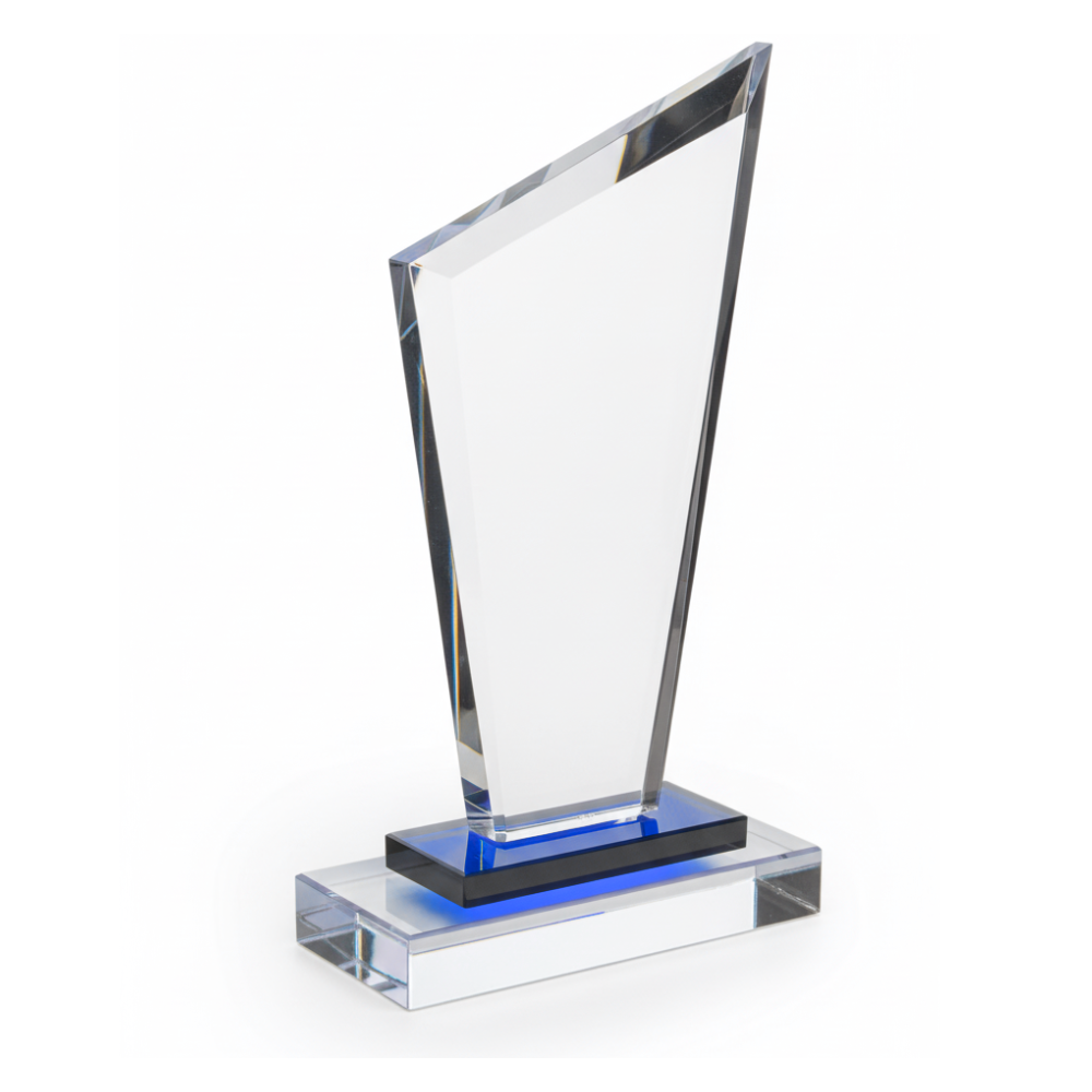 Trapeziod Trim Glass Award