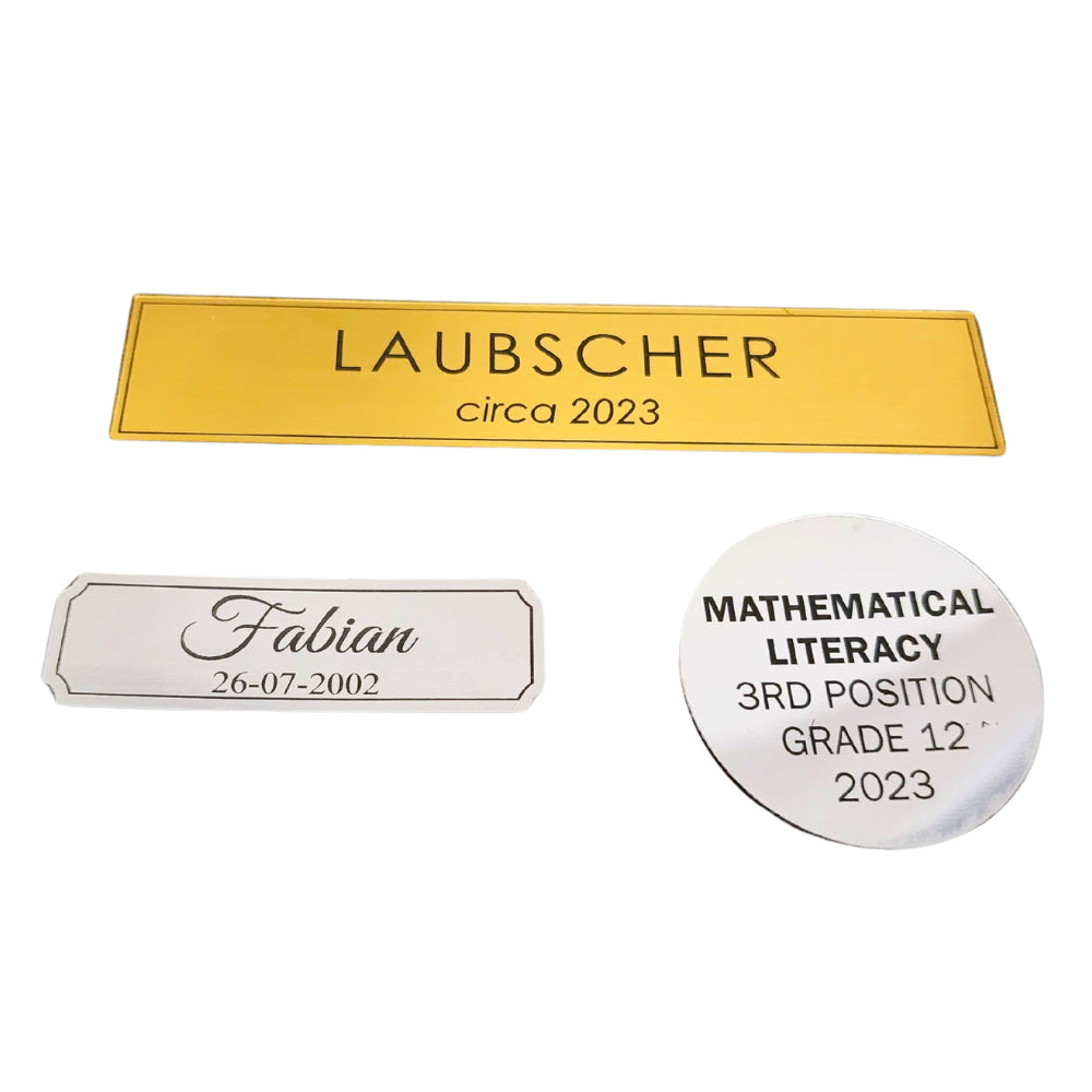 Engraved Plastic Plaque